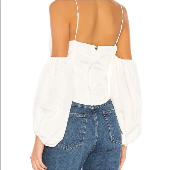 Like new condition Celeste Moire Top in Blanc
For Love & Lemons
Color:Blanc - Picture 11 of 11